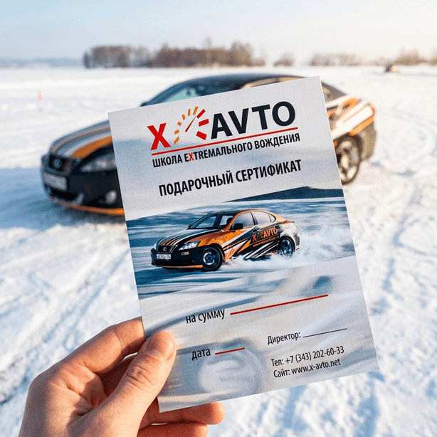 Фото сертификата X-AVTO